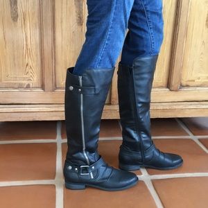 Rampage Isla Black synthetic leather boots